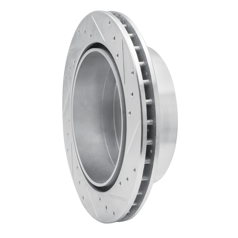 Chevrolet Express 2500 Brake Rotor (1) - Rear Right - R1 Concepts - Drilled & Slotted - Silver - `03-`05